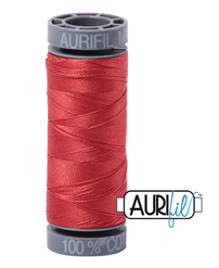 Aurifil Cotton Thread — Dark Red Orange 2255 — Small 28wt