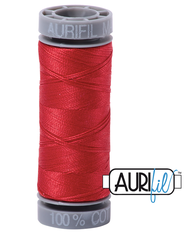 Aurifil Cotton Thread — Lobster Red 2265 — Small 28wt