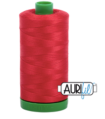 Aurifil Cotton Thread — Lobster Red 2265 — Medium 40wt