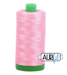 Aurifil Cotton Thread — Bright Pink 2425 — Medium 40wt