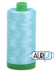 Aurifil Cotton Thread — Light Turquoise 5006 — Medium 40wt