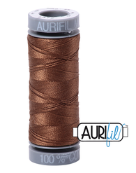 Aurifil Cotton Thread — Dark Antique Gold 2372 — Small 28wt