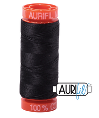Aurifil Cotton Thread — Very Dark Grey 4241 —  Small 50wt