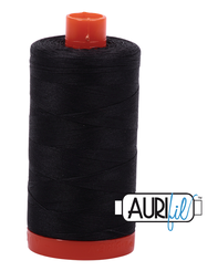 Aurifil Cotton Thread — Very Dark Grey 4241 —  Medium 50wt