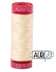 Aurifil Cotton Thread — Light Lemon 2110 — Small 12wt