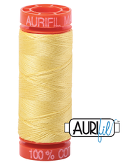Aurifil Cotton Thread — Lemon 2115 — Small 50wt