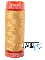 Aurifil Cotton Thread — Yellow 2135 — Small 50wt