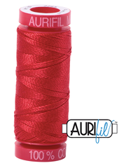 Aurifil Cotton Thread — Lobster Red 2265 — Small 12wt