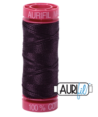 Aurifil Cotton Thread — Aubergine 2570 — Small 12wt