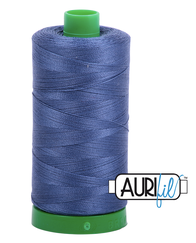 Aurifil Cotton Thread — Steel Blue 2775 — Medium 40wt