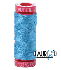 Aurifil Cotton Thread — Bright Teal 1320 — Small 12wt