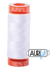 Aurifil Cotton Thread — White 2024 — Small 50wt