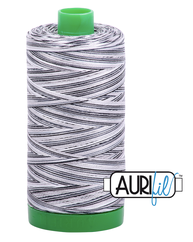 Aurifil Cotton Thread — Licorice Twist (Variegated) 4652 — Medium 40wt