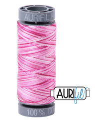 Aurifil Cotton Thread — Pink Taffy (Variegated) 4660 — Small 28wt