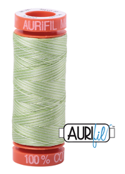 Aurifil Cotton Thread — Light Spring Green (Variegated) 3320 — Small 50wt
