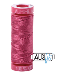 Aurifil Cotton Thread — Medium Carmine Red 2455 — Small 12wt