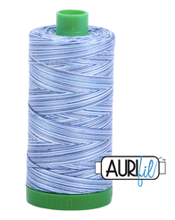 Aurifil Cotton Thread — Storm at Sea (Variegated) 4655 — Medium 40wt