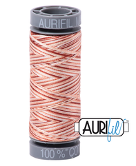 Aurifil Cotton Thread — Cinnamon Sugar (Variegated) 4656 — Small 28wt