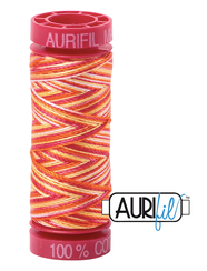 Aurifil Cotton Thread — Tramonto a Zoagli (Variegated) 4657 — Small 12wt