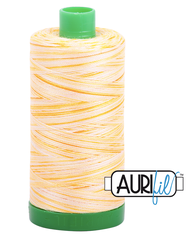 Aurifil Cotton Thread — Limoni di Monterosso (Variegated) 4658 — Medium 40wt