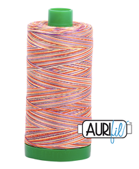 Aurifil Cotton Thread — Desert Dawn (Variegated) 4648 — Medium 40wt
