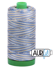 Aurifil Cotton Thread — Lemon Blueberry (Variegated) 4649 — Medium 40wt