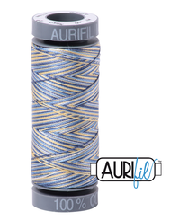 Aurifil Cotton Thread — Lemon Blueberry (Variegated) 4649 — Small 28wt