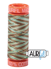 Aurifil Cotton Thread — Leaves (Variegated) 4650 — Small 50wt