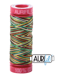 Aurifil Cotton Thread — Leaves (Variegated) 4650 — Small 12wt