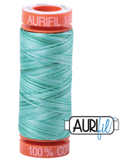 Aurifil Cotton Thread — Crème de Menthe (Variegated) 4662 — Small 50wt