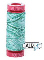 Aurifil Cotton Thread — Crème de Menthe (Variegated) 4662 — Small 12wt