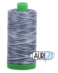 Aurifil Cotton Thread — Graphite (Variegated) 4665 — Medium 40wt