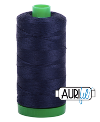 Aurifil Cotton Thread — Very Dark Navy 2785 — Medium 40wt