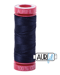 Aurifil Cotton Thread — Very Dark Navy 2785 — Small 12wt