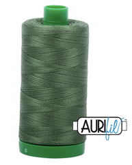 Aurifil Cotton Thread — Very Dark Grass Green 2890 — Medium 40wt