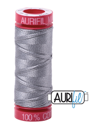 Aurifil Cotton Thread — Grey Mist 2606 —  Small 12wt