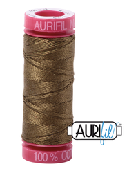 Aurifil Cotton Thread — Dark Olive 4173 — Small 12wt