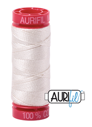 Aurifil Cotton Thread — Silver White 2309 — Small 12wt