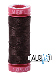 Aurifil Cotton Thread — Very Dark Bark 1130 — Small 12wt