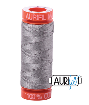 Aurifil Cotton Thread — Color 2620 Stainless Steel, Thread, Aurifil, 50 wt - Mad About Patchwork