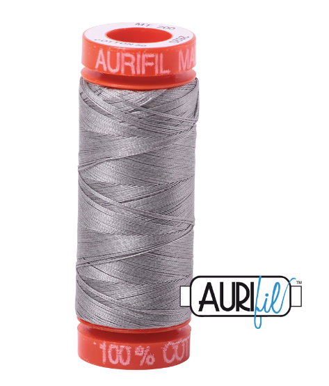 Aurifil Cotton Thread — Color 2620 Stainless Steel, Thread, Aurifil, 50 wt - Mad About Patchwork