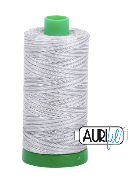 Aurifil Cotton Thread — Silver Moon (Variegated) 4060 — Medium 40wt
