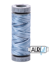 Aurifil Cotton Thread — Stonewash Blues (Variegated) 4669 — Small 28wt