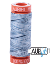 Aurifil Cotton Thread — Colour 4669 Stonewash Variegated