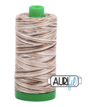 Aurifil Cotton Thread — Nutty Nougat (Variegated) 4667 — Medium 40wt