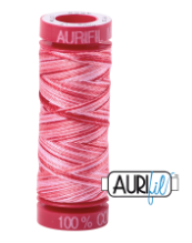 Aurifil Cotton Thread — Strawberry Parfait (Variegated) 4668 — Small 12wt