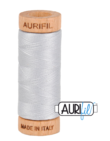 Aurifil Cotton Thread — Dove 2600 — Small 80wt