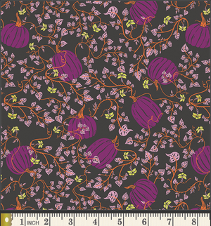 Spooky 'n Witchy - Pumpkin Patch in Deep from Art Gallery Fabrics