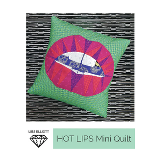 Hot Lips Mini Quilt - Libs Elliott