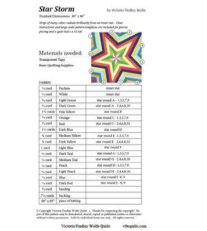 Star Storm Pattern by Victoria Findlay Wolfe